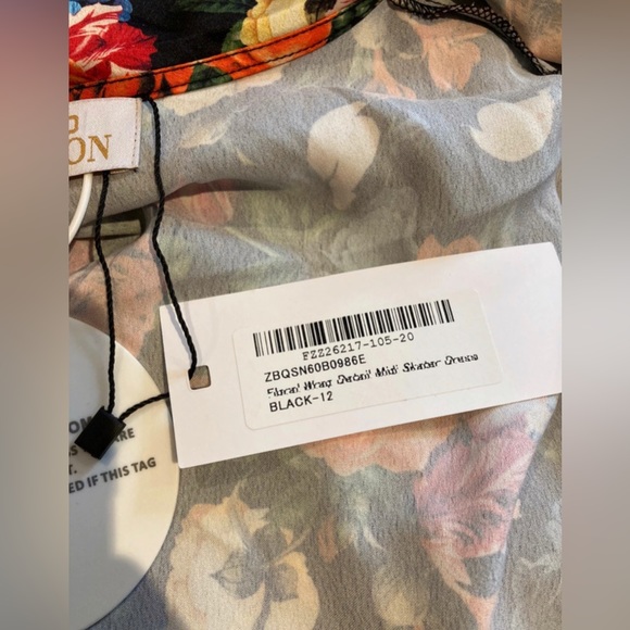 Boohoo occasion silky floral print midi wrap dress ladies size 12 new with tags - Picture 2 of 2